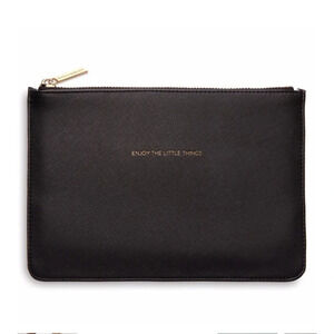 NWT Medium Pouch | Black | Enjoy The Little Things Estella Bartlett